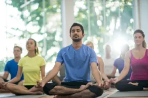 Group of People Practicing Meditation